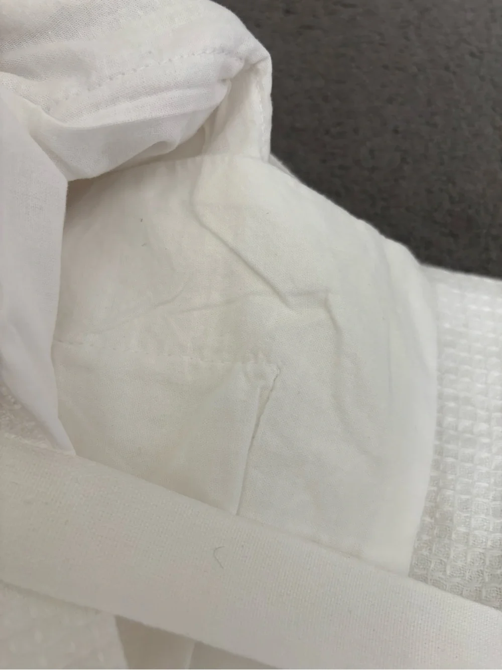 NWT Pottery Barn European linen and cotton waffle weave King Sham